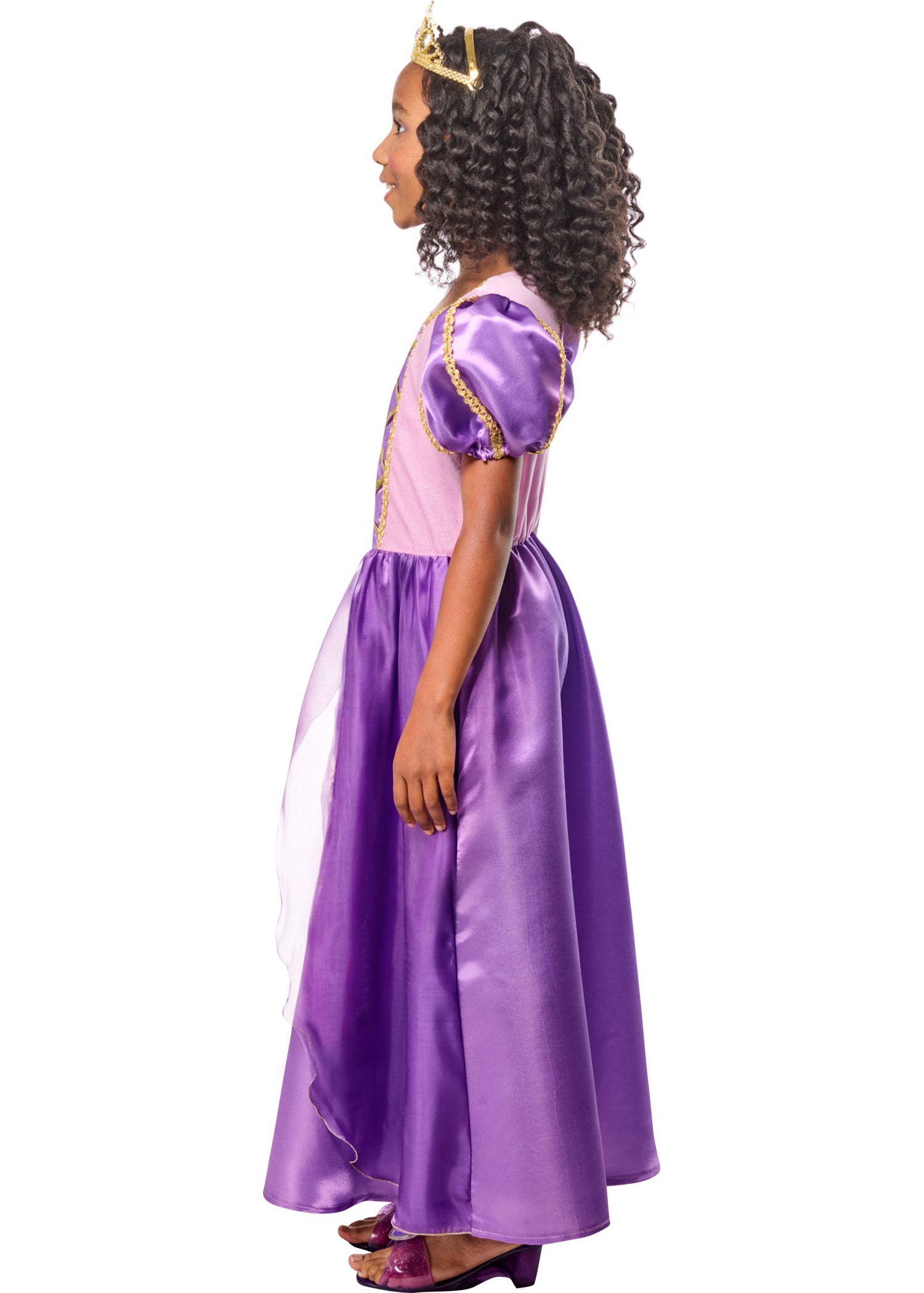 Purple Royal Princess Costume for Girls - Image 4