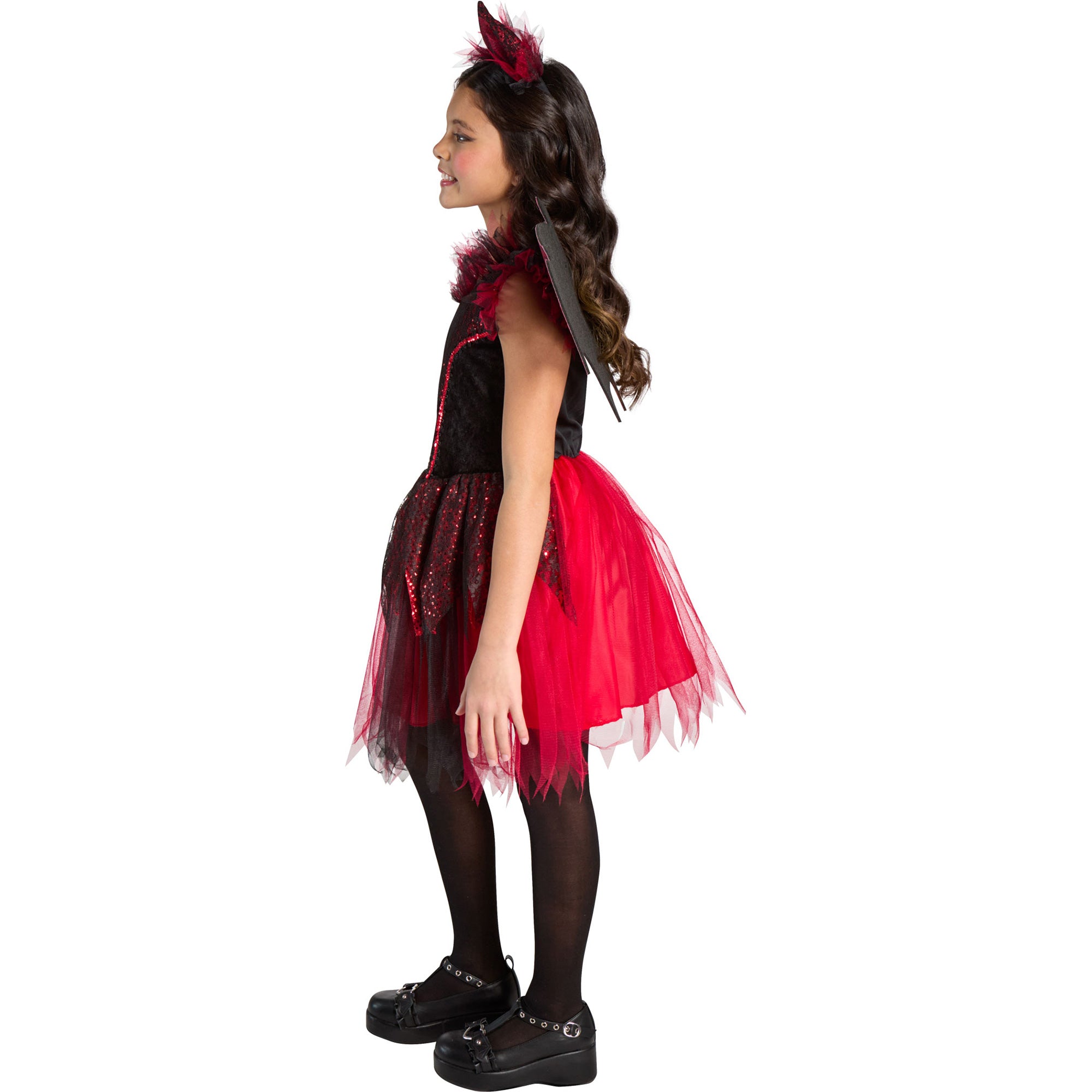 Red Devil Costume Dress for Girls - Image 2