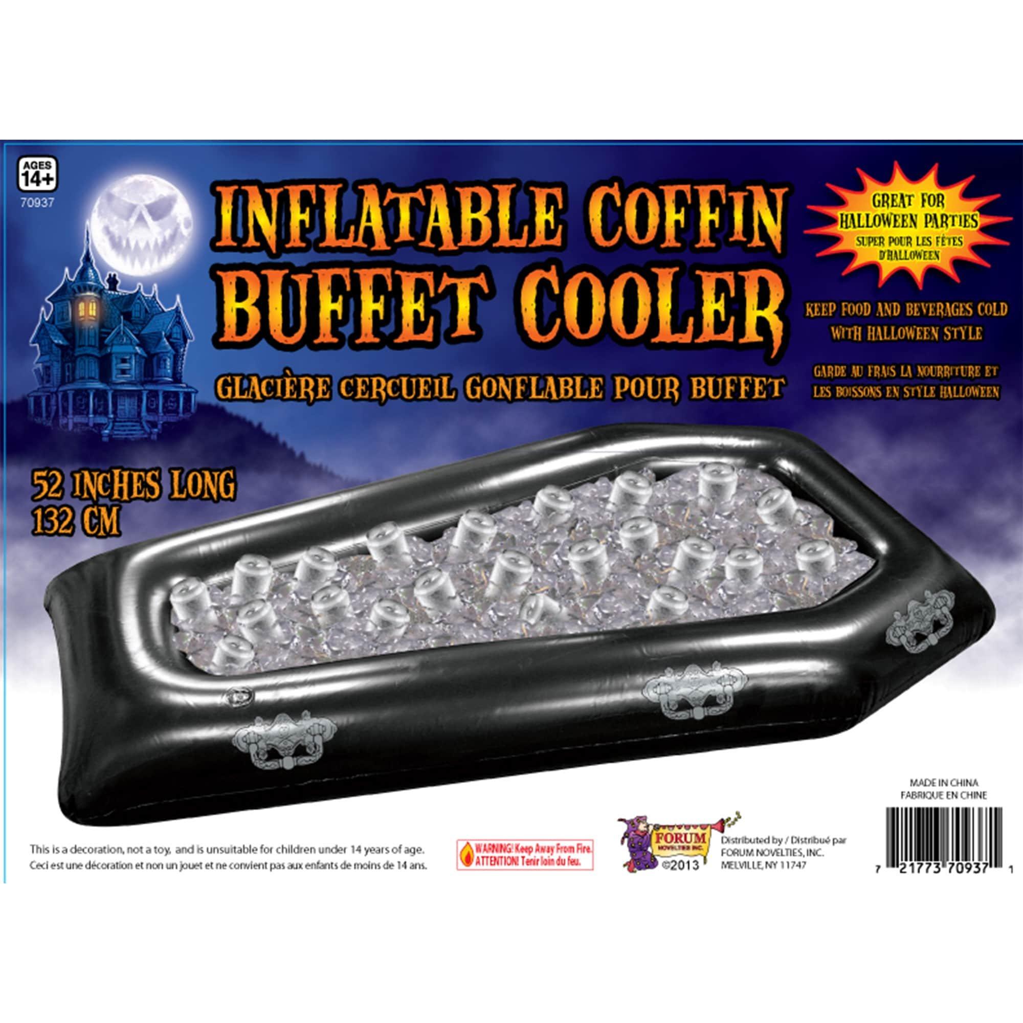 Halloween Inflatable Coffin Buffet Cooler. 52in - Image 2