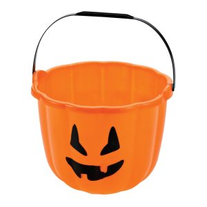 13-inch Orange Pumpkin Candy Bucket