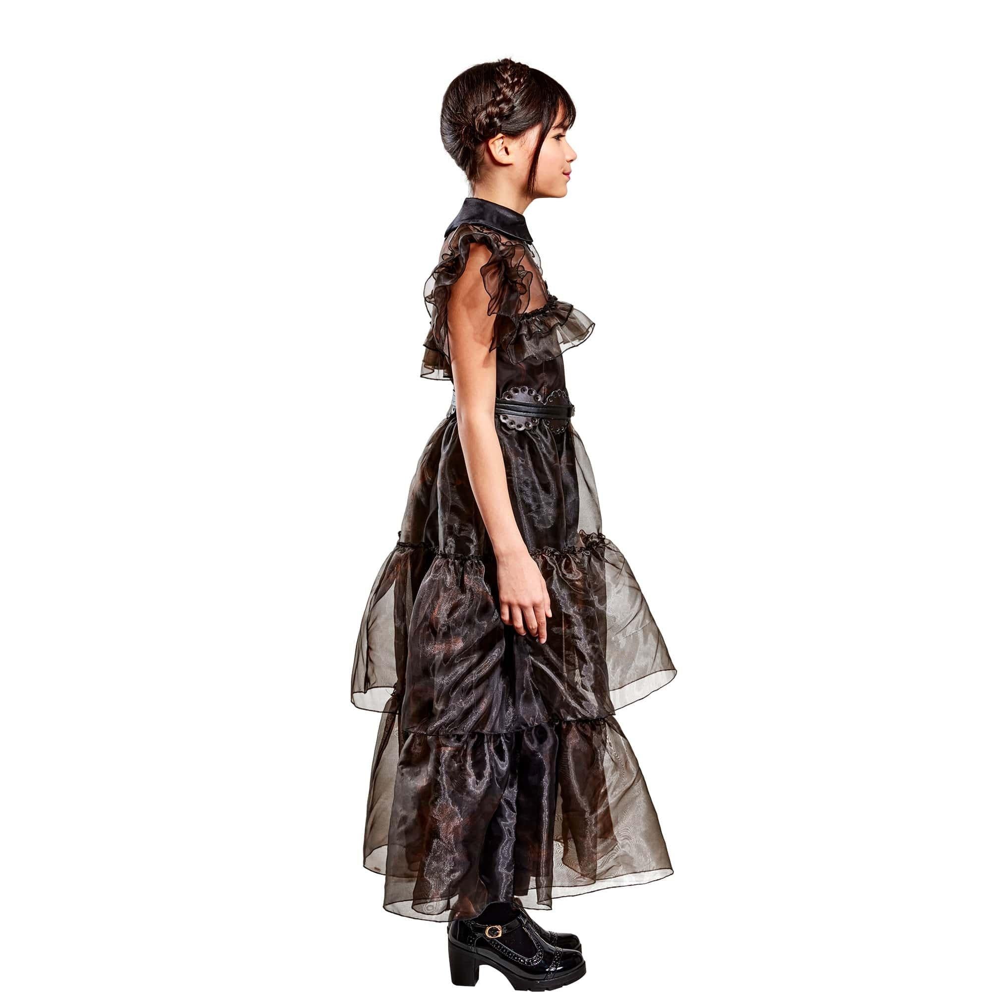 Wednesday Addams Nevermore Academy Rave'n Dance Girls' Costume - Image 3