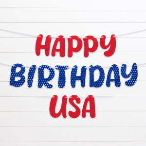 Happy Birthday USA Banner. 12ft