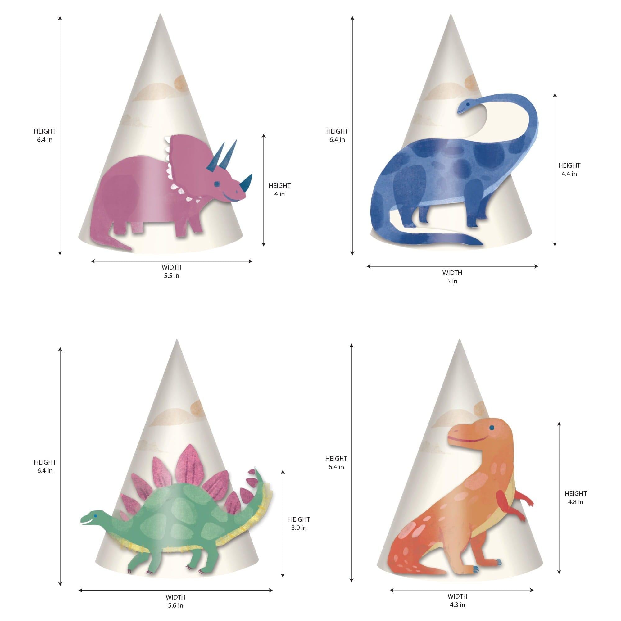 Diggin Dinos Party Hats. 8ct - Image 2
