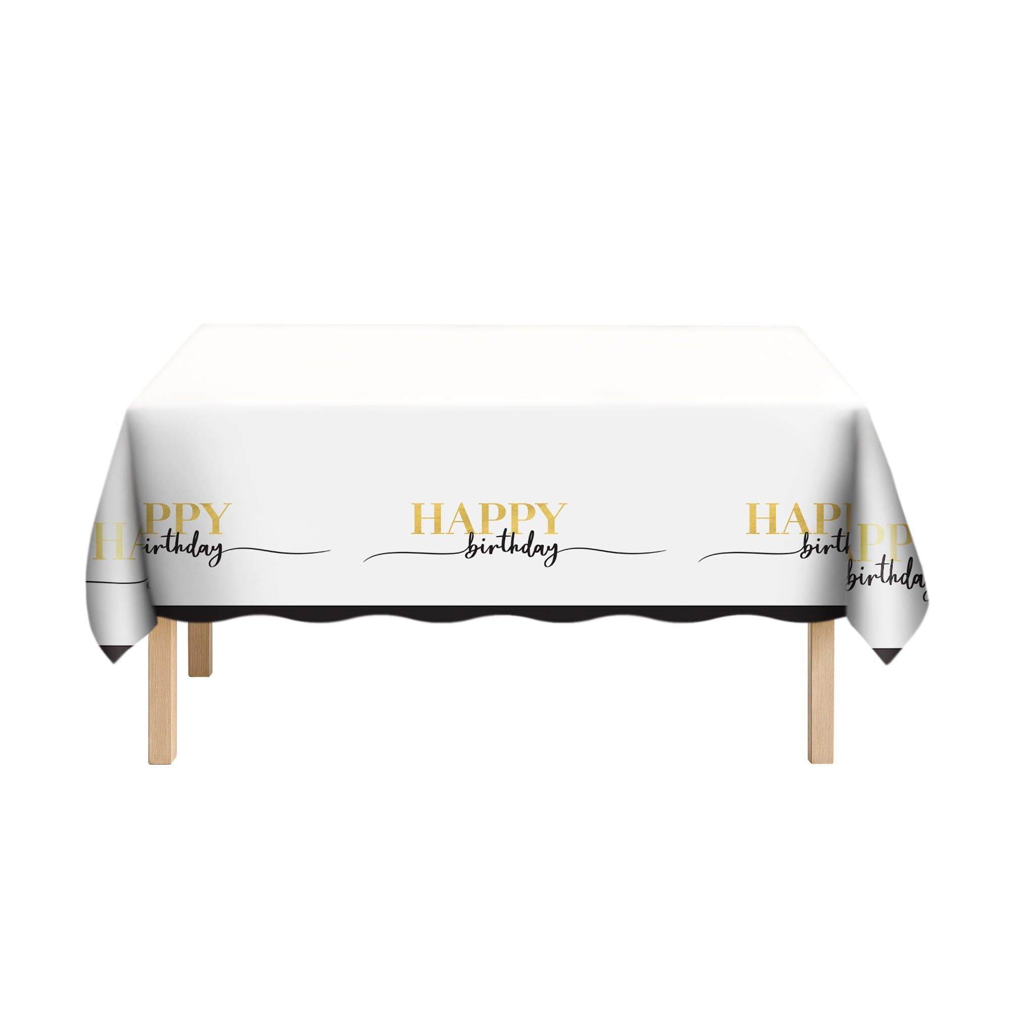 Party Of The Ages Plastic Table Cover. 54in x 96in - Image 3