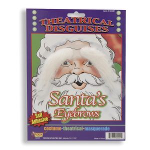Adult White Santa Eyebrows - Self Adhesive