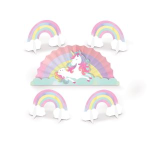 Unicorn Centerpiece. 5pc