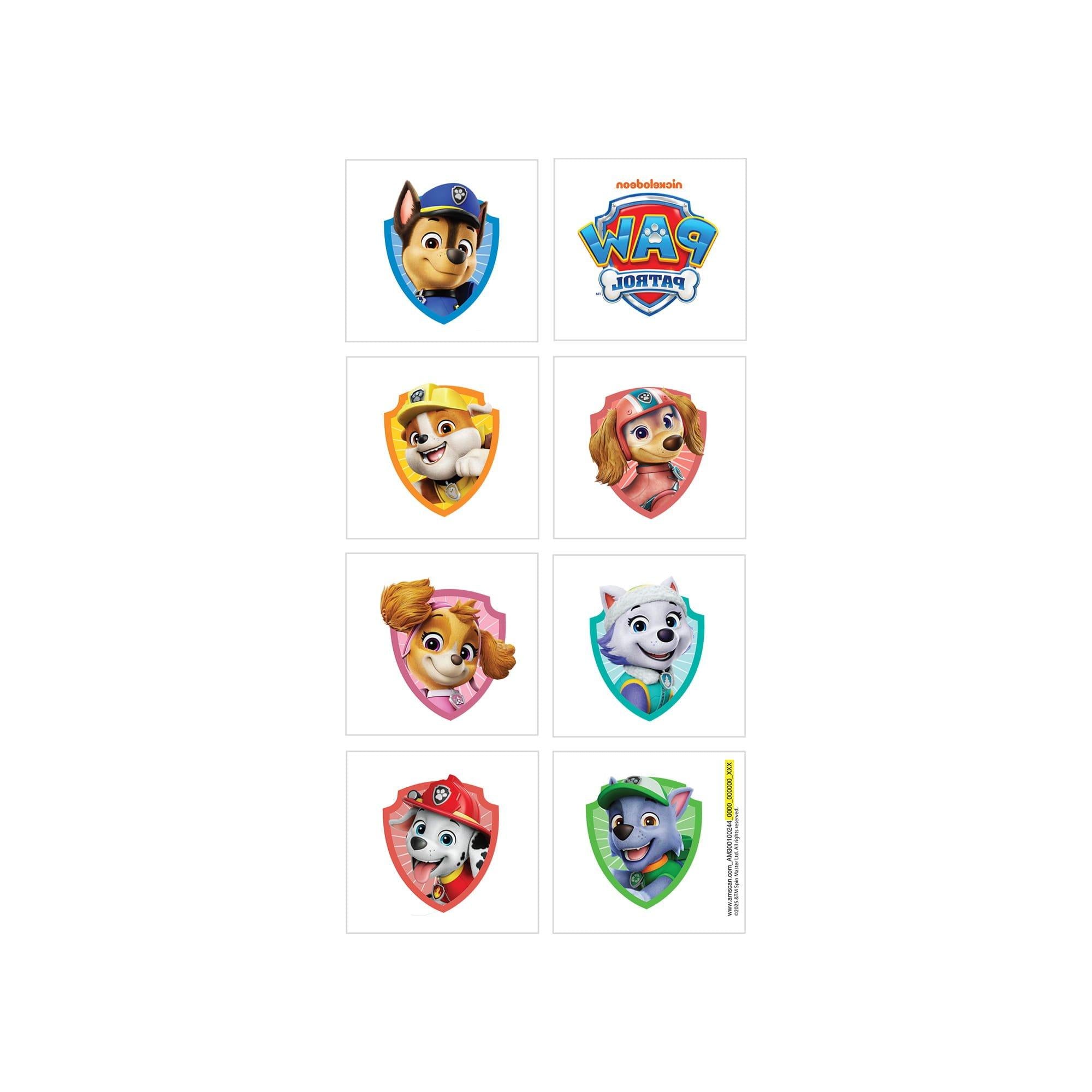 Paw Patrol Tattoos. 8ct