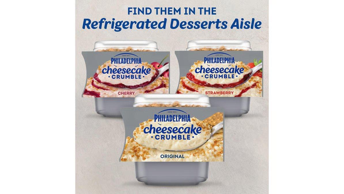 Philadelphia Cheesecake Original with Graham Crumble Dessert (3.3 oz x 2 ct) - Image 3