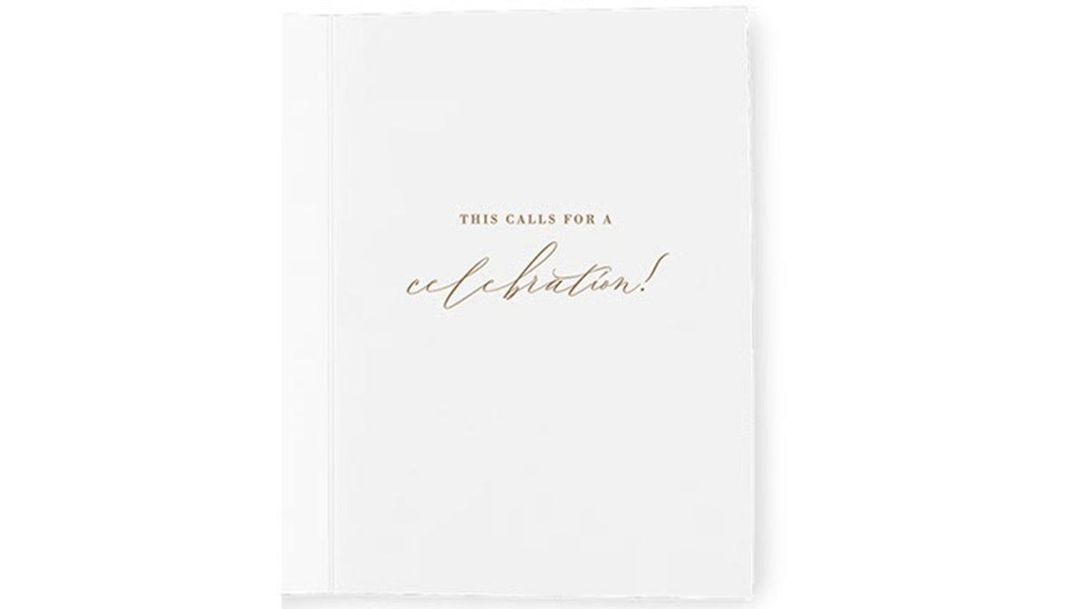 Minted Sip Sip Hooray Let's Celebrate Congrats Card - Image 2