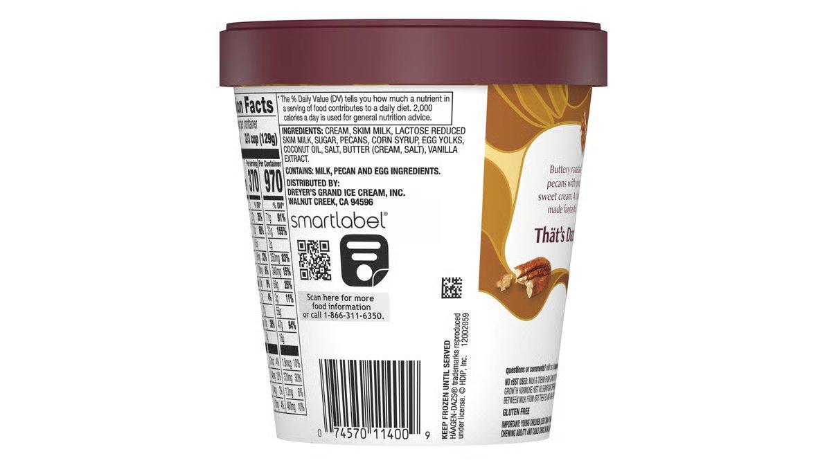 Haagen-Dazs Ice Cream Butter Pecan (14 oz) - Image 5