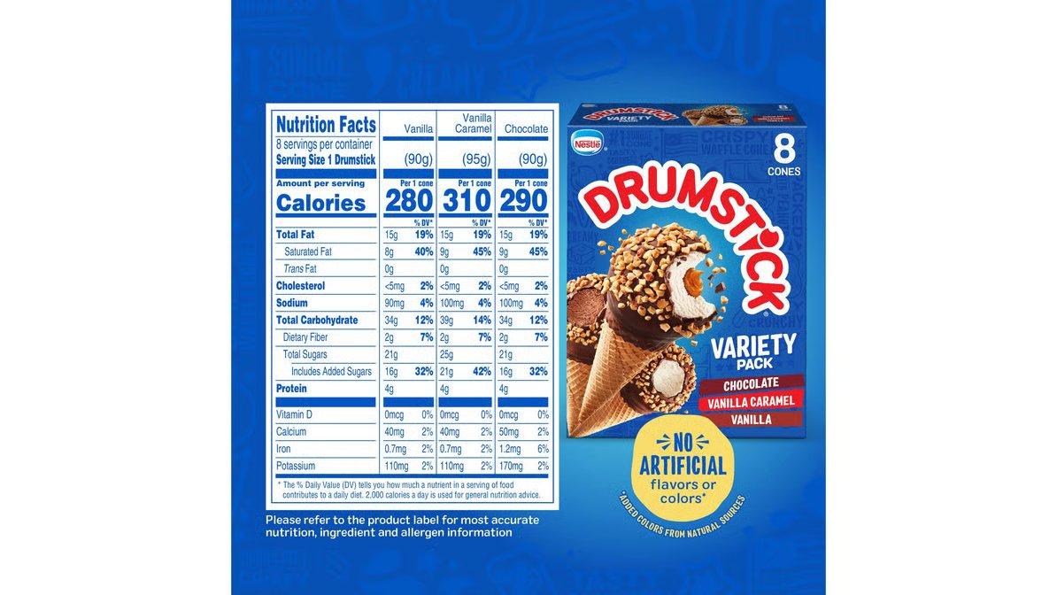 Drumstick Original Sundae Cone Variety Pack (4.6 oz x 8 ct) - Image 6