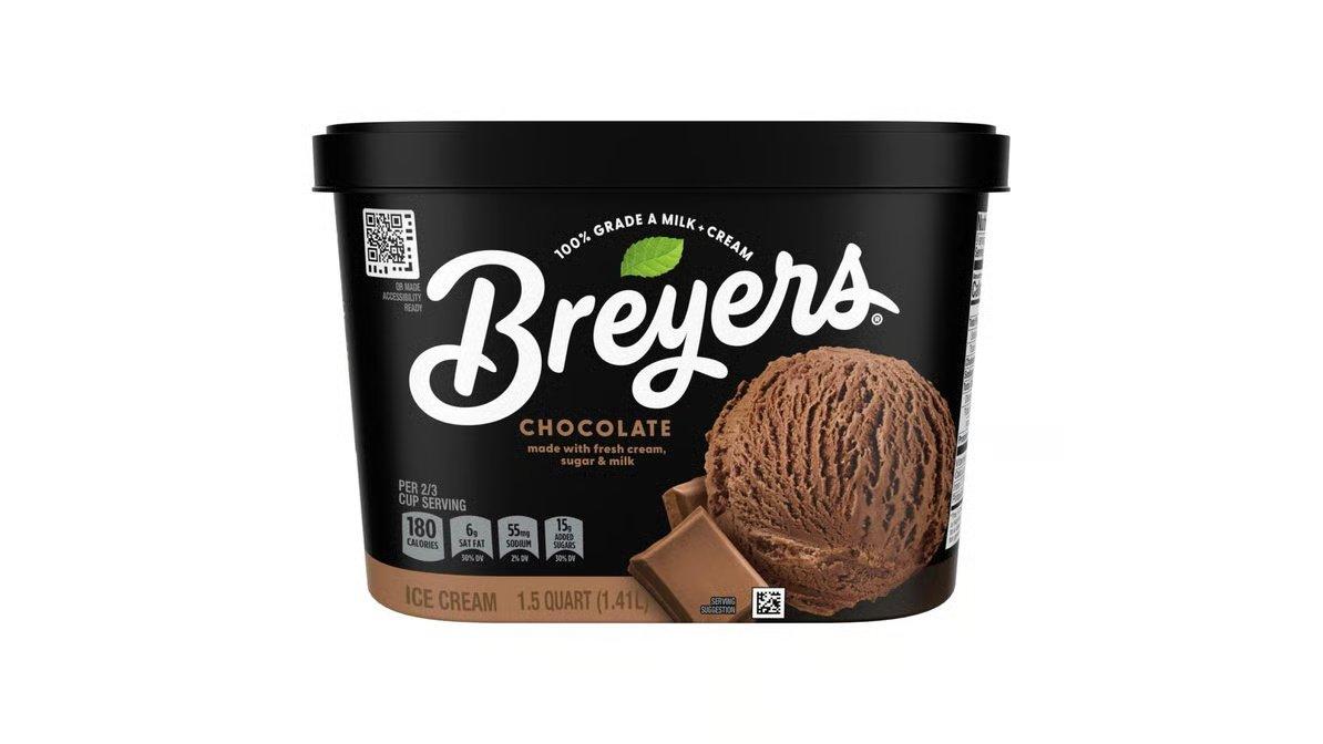 Breyers Ice Cream Chocolate (1.5 qt) - Image 3