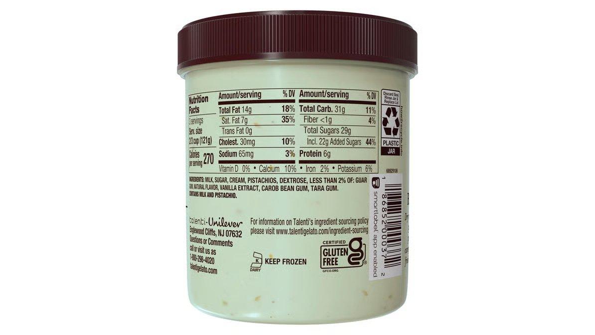 Talenti Gelato Pacific Coast Pistachio (1 pt) - Image 2