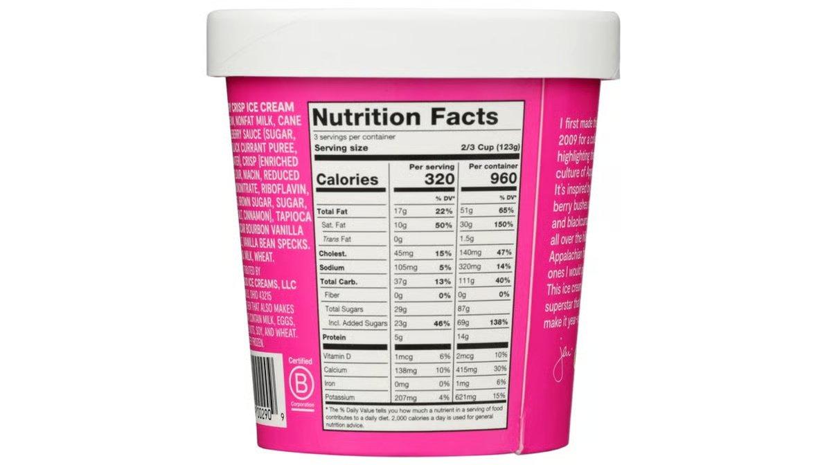 Jeni's Ice Cream Brambleberry Crisp (1 pt) - Image 2