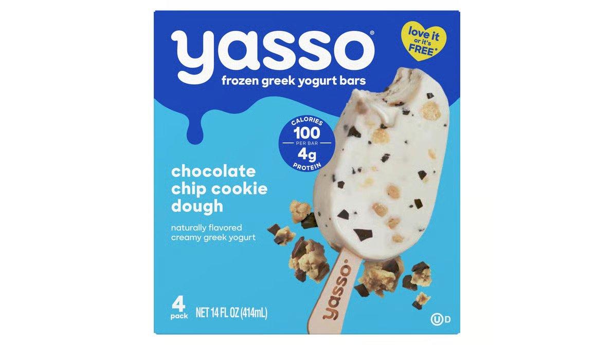 Yasso Greek Yogurt Bars Chocolate Chip Cookie Dough (3.5 oz x 4 ct) - Image 2