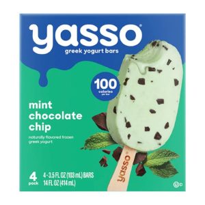 Yasso Mint Chocolate Chip Greek Yogurt Bars (3.5 oz x 4 ct)