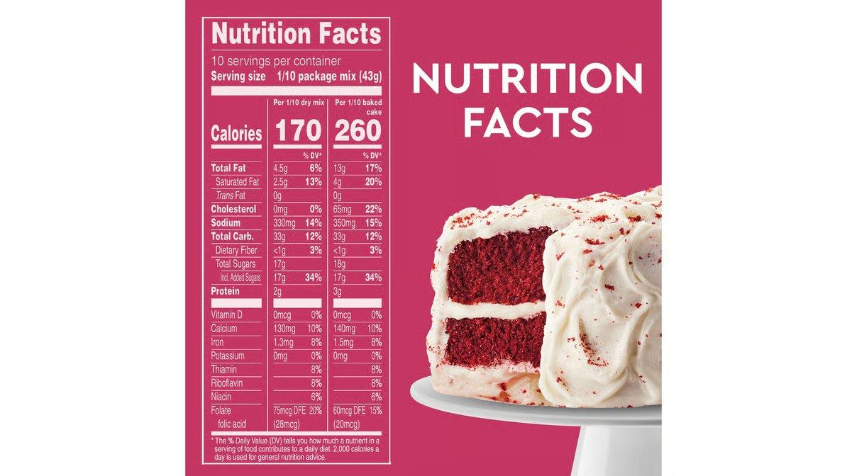 Duncan Hines Perfectly Moist Cake Mix Red Velvet (15.25 oz) - Image 6