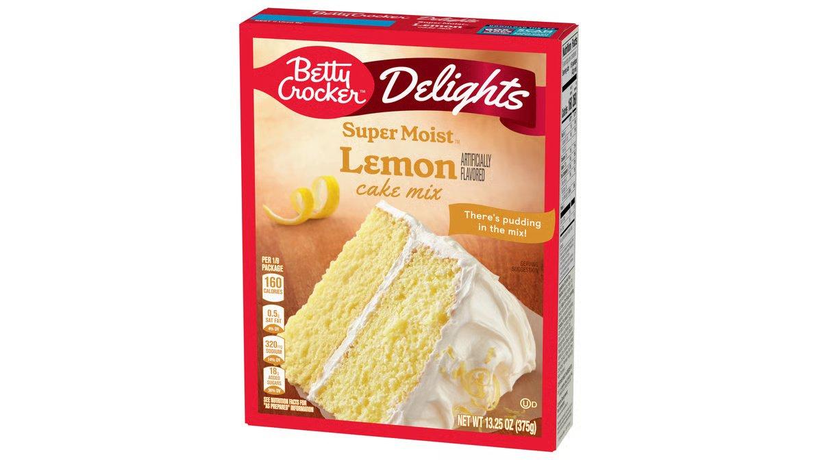 Betty Crocker Delights Super Moist Lemon Cake Mix (13.25 oz) - Image 2