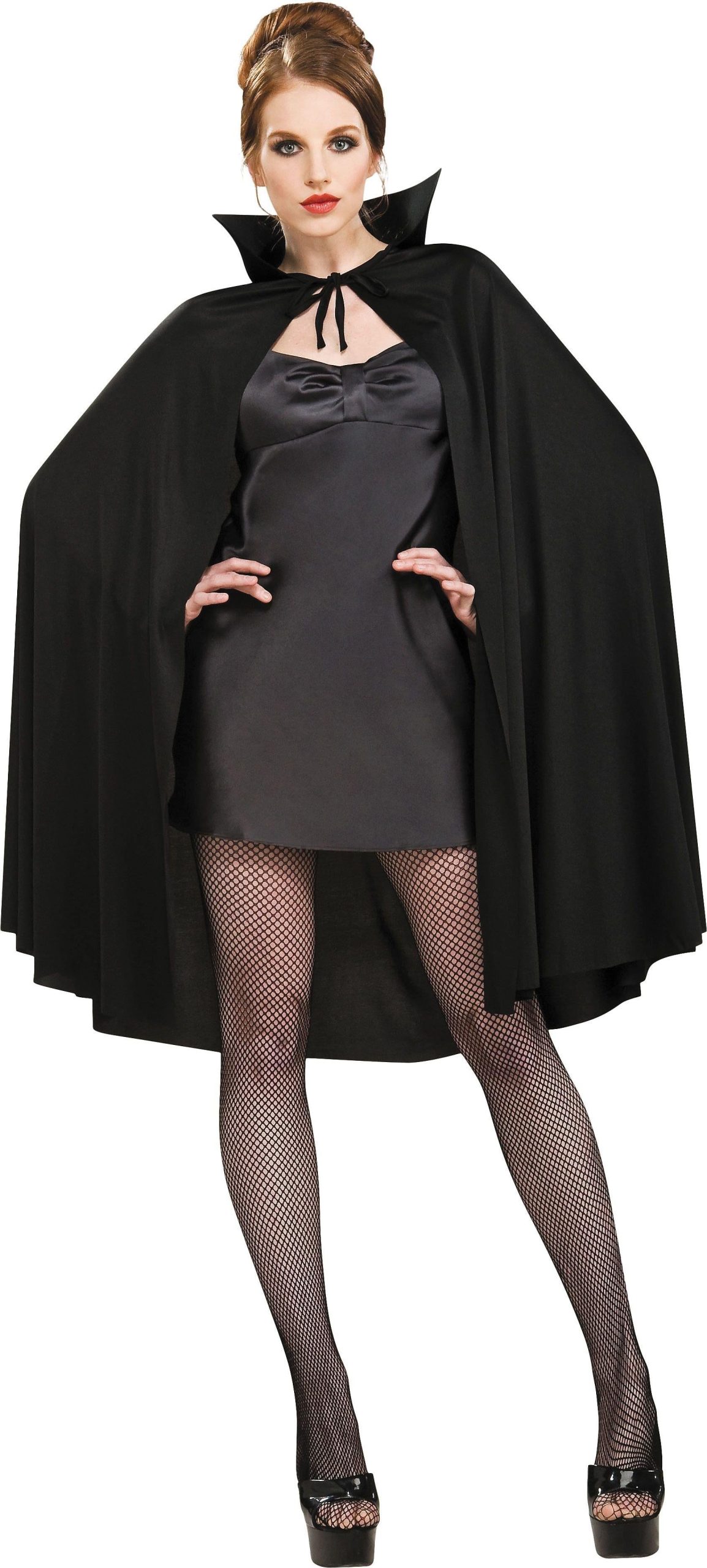 Adult Black Cape Deluxe - Image 2