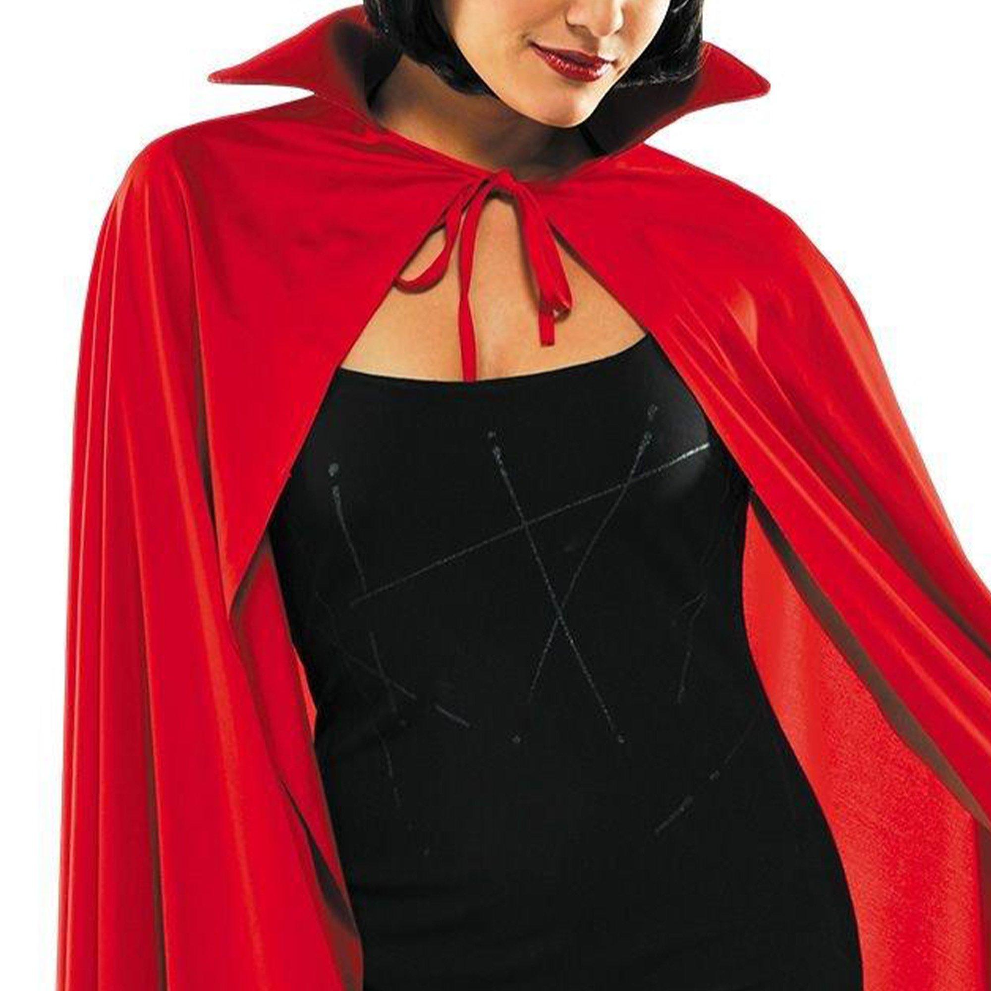 Adult Red Cape Deluxe - Image 3