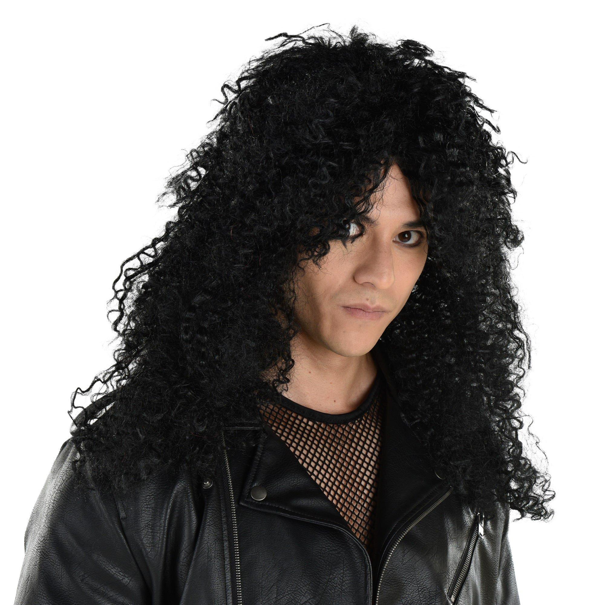 Black Rocker Wig - Image 2