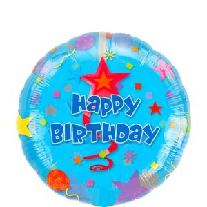 Swirl Happy Birthday Balloon. 32in