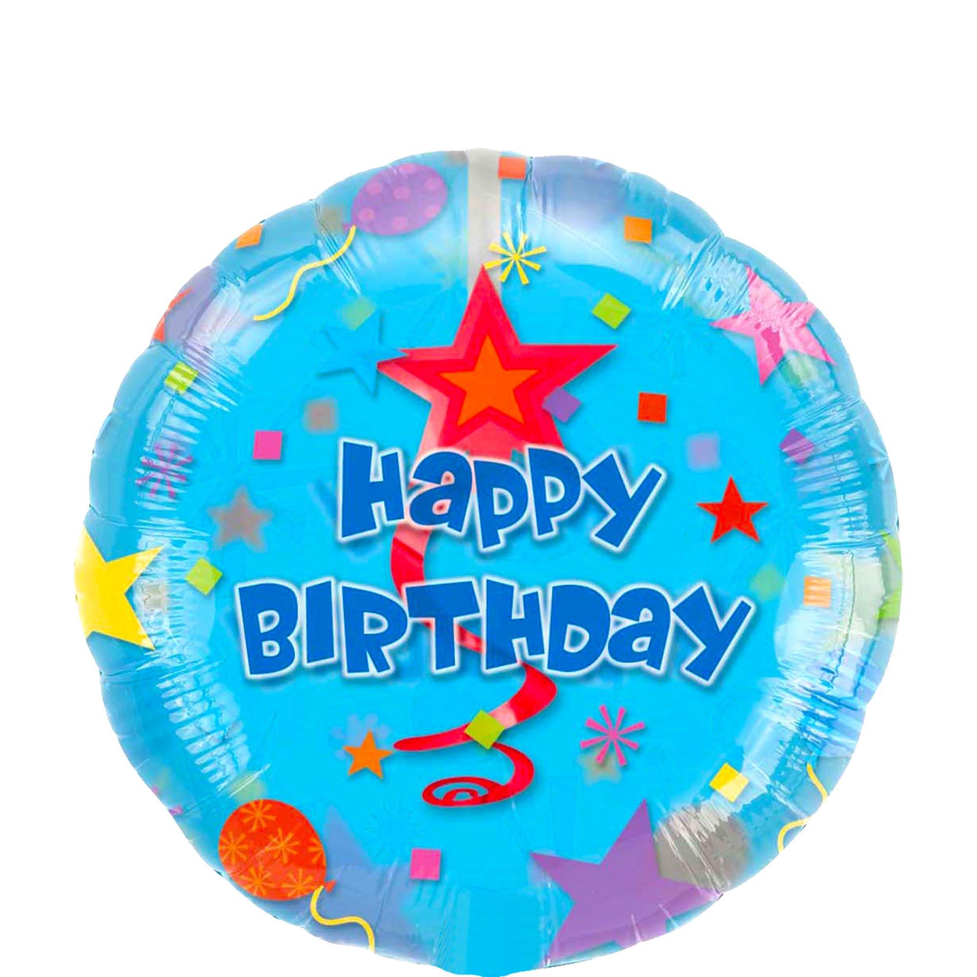 Swirl Happy Birthday Balloon. 32in