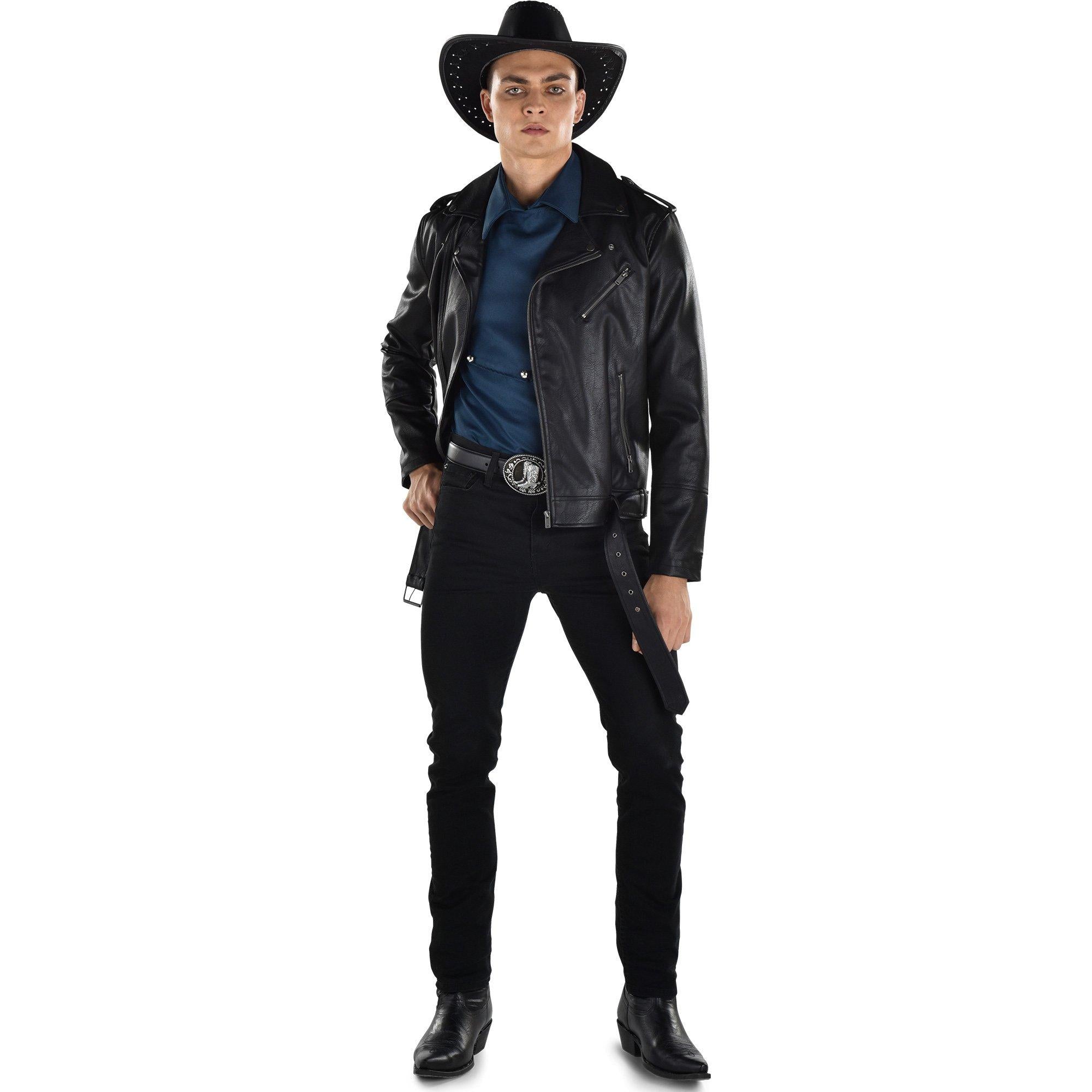 Faux Leather Cowboy Hat - Image 5