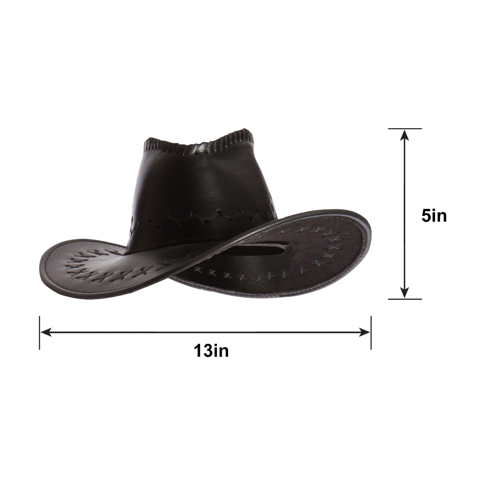 Faux Leather Cowboy Hat - Image 6