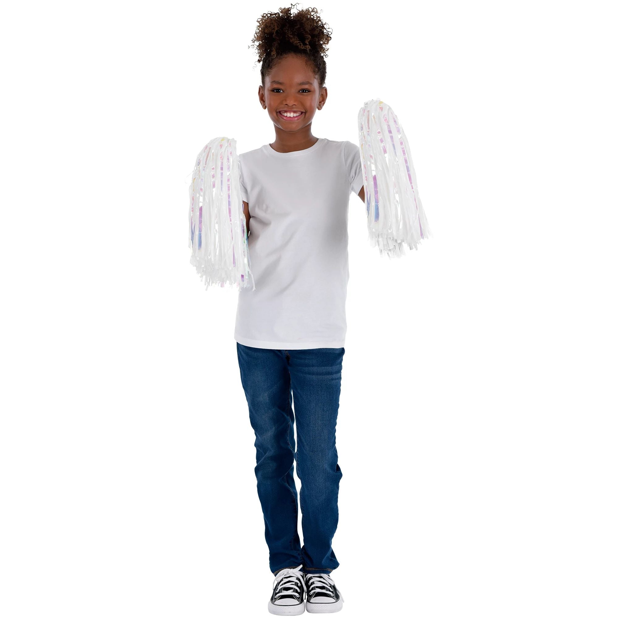 Cheerleader Pom Poms. 2pc. Assorted Colors - Image 2