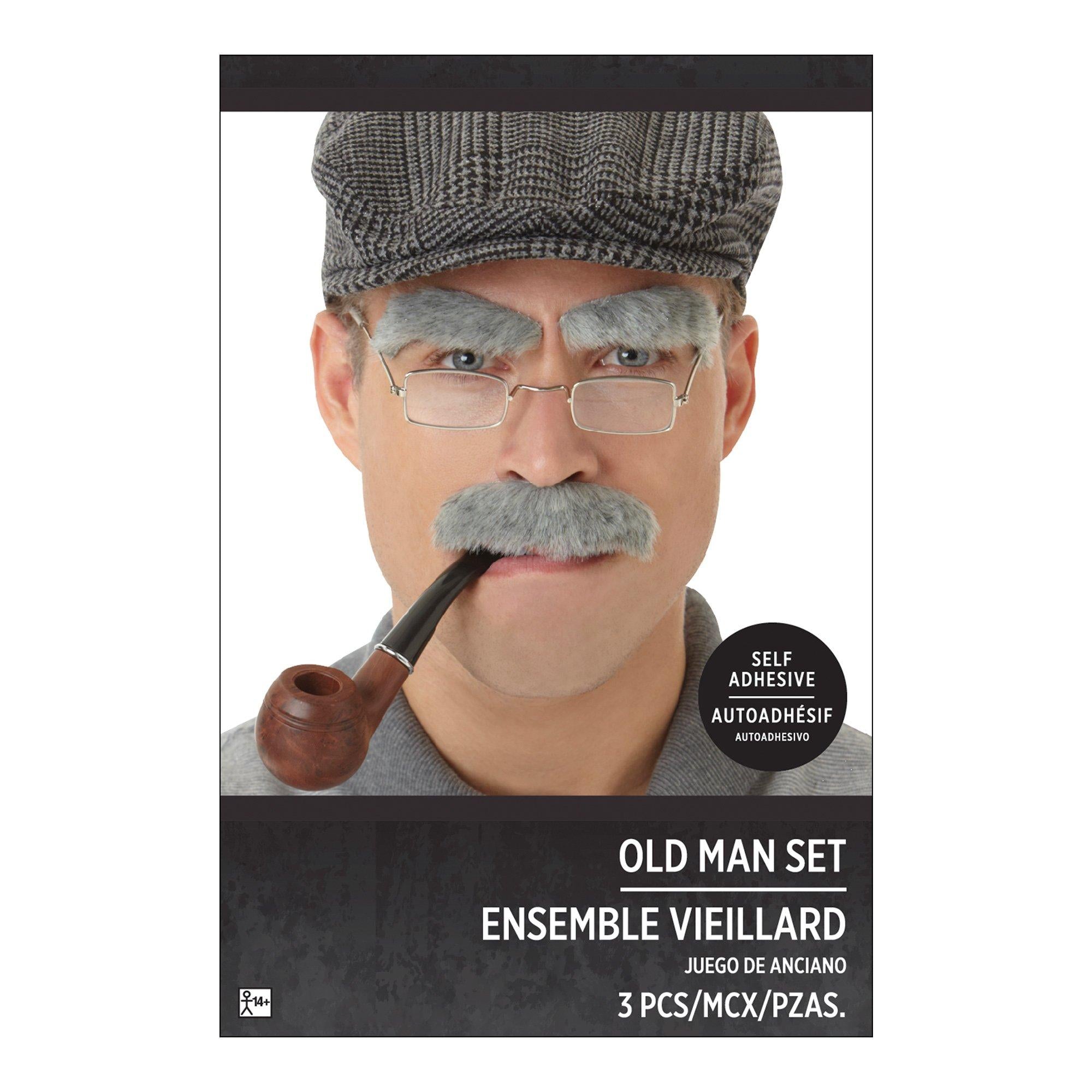 Grey Facial Hair Set - Image 2