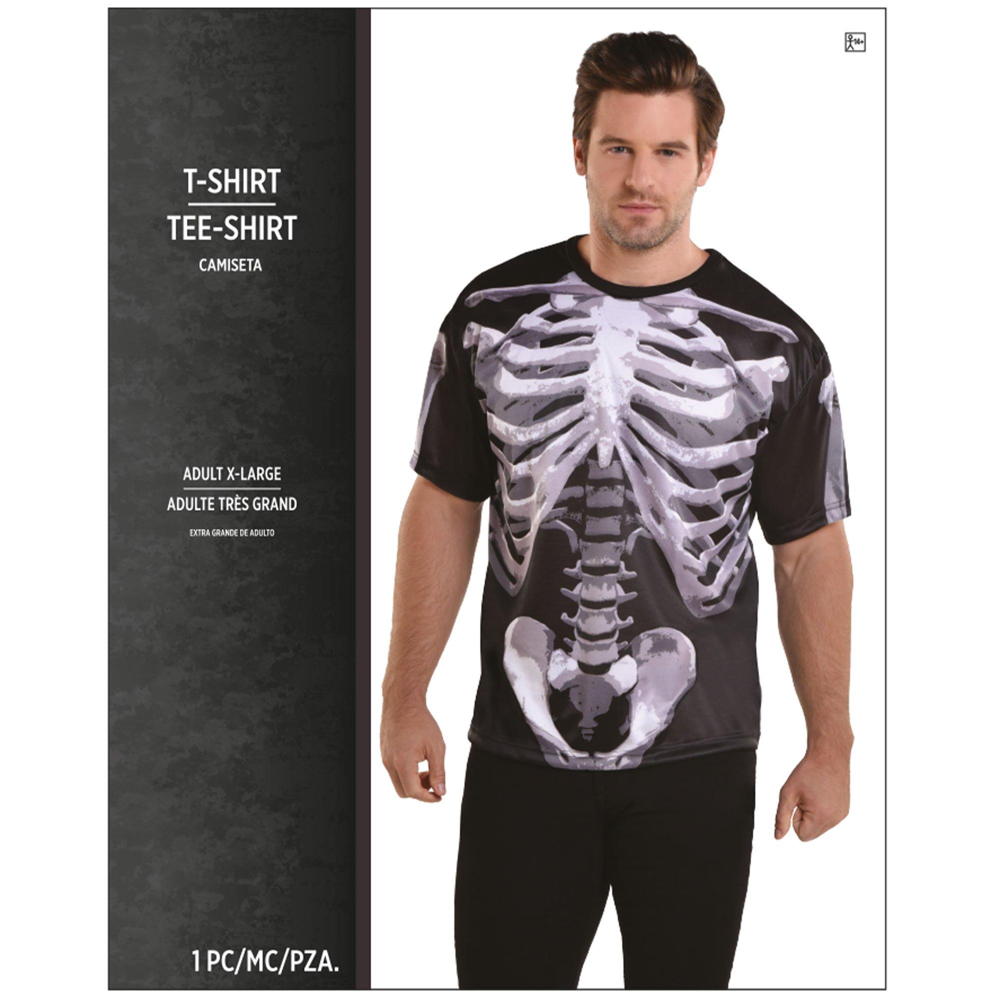 Adult Black & Bone T-Shirt - Skeleton - Image 4
