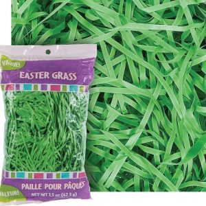Forest Green Plastic Easter Grass