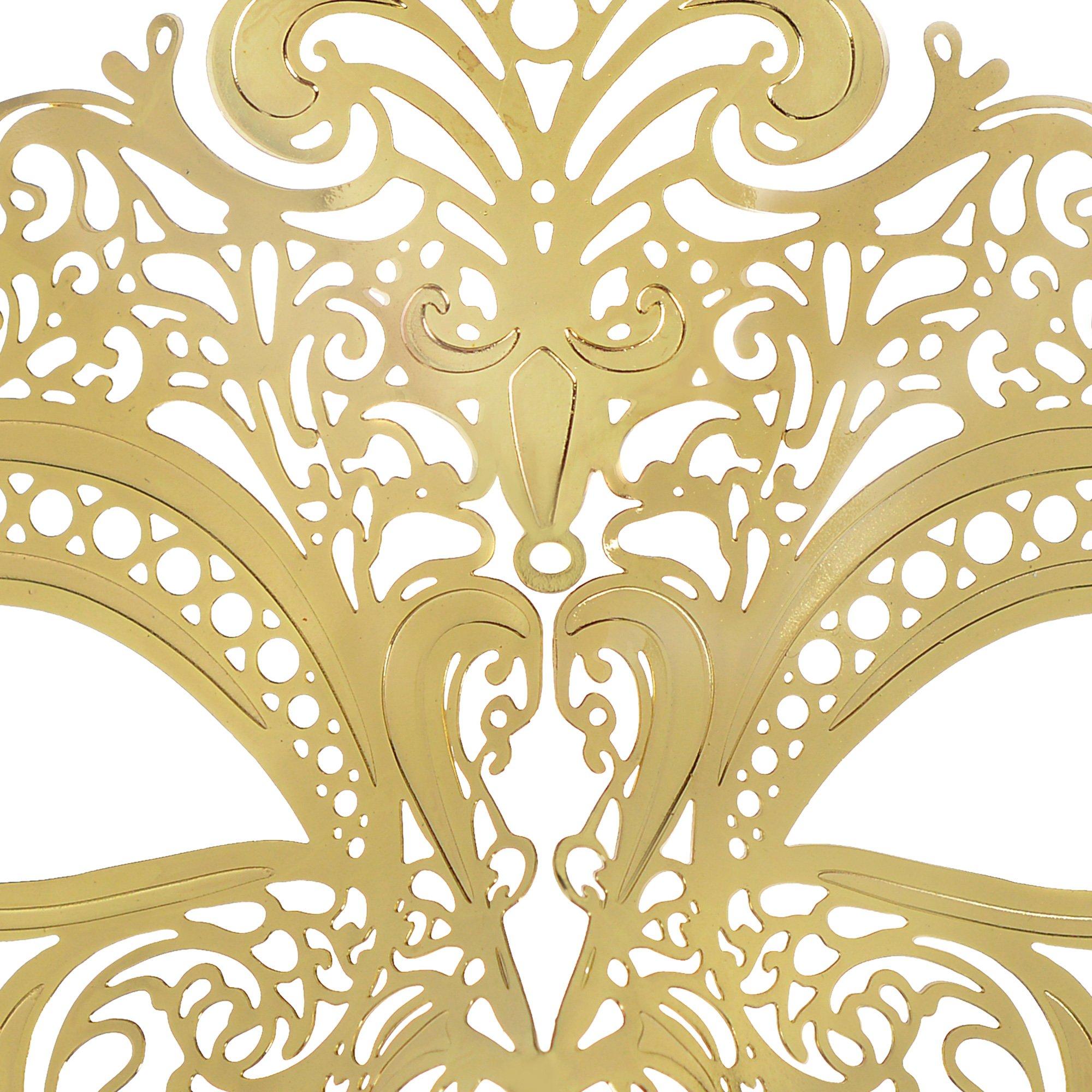 Gold Filigree Masquerade Mask - Image 3