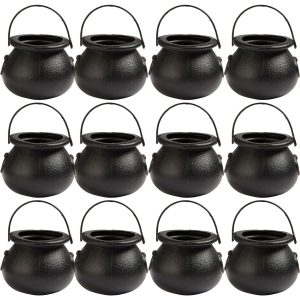 Mini Black Candy Cauldrons. 12ct