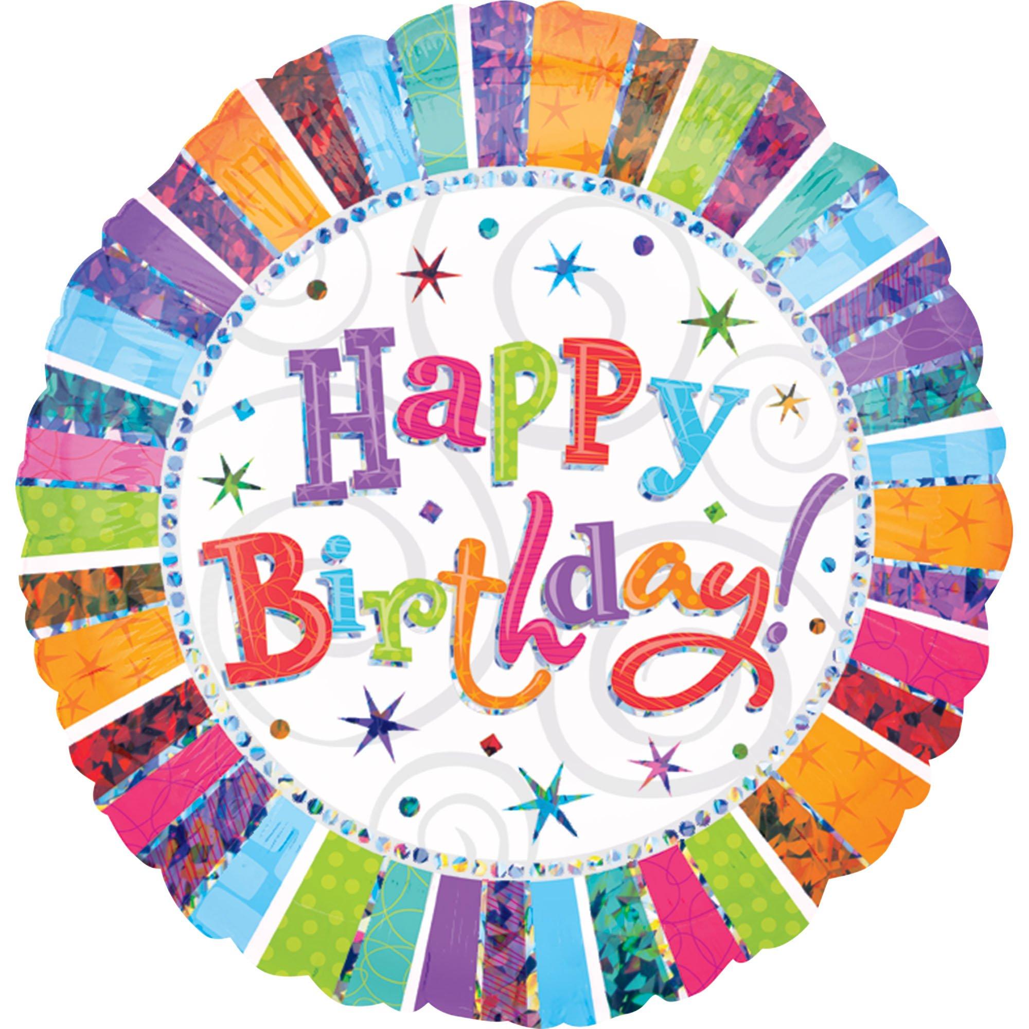 Radiant Happy Birthday Balloon. 32in