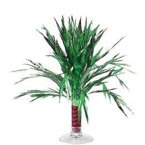 Palm Tree Table Centerpiece. 8in – Tropical Foil Decoration