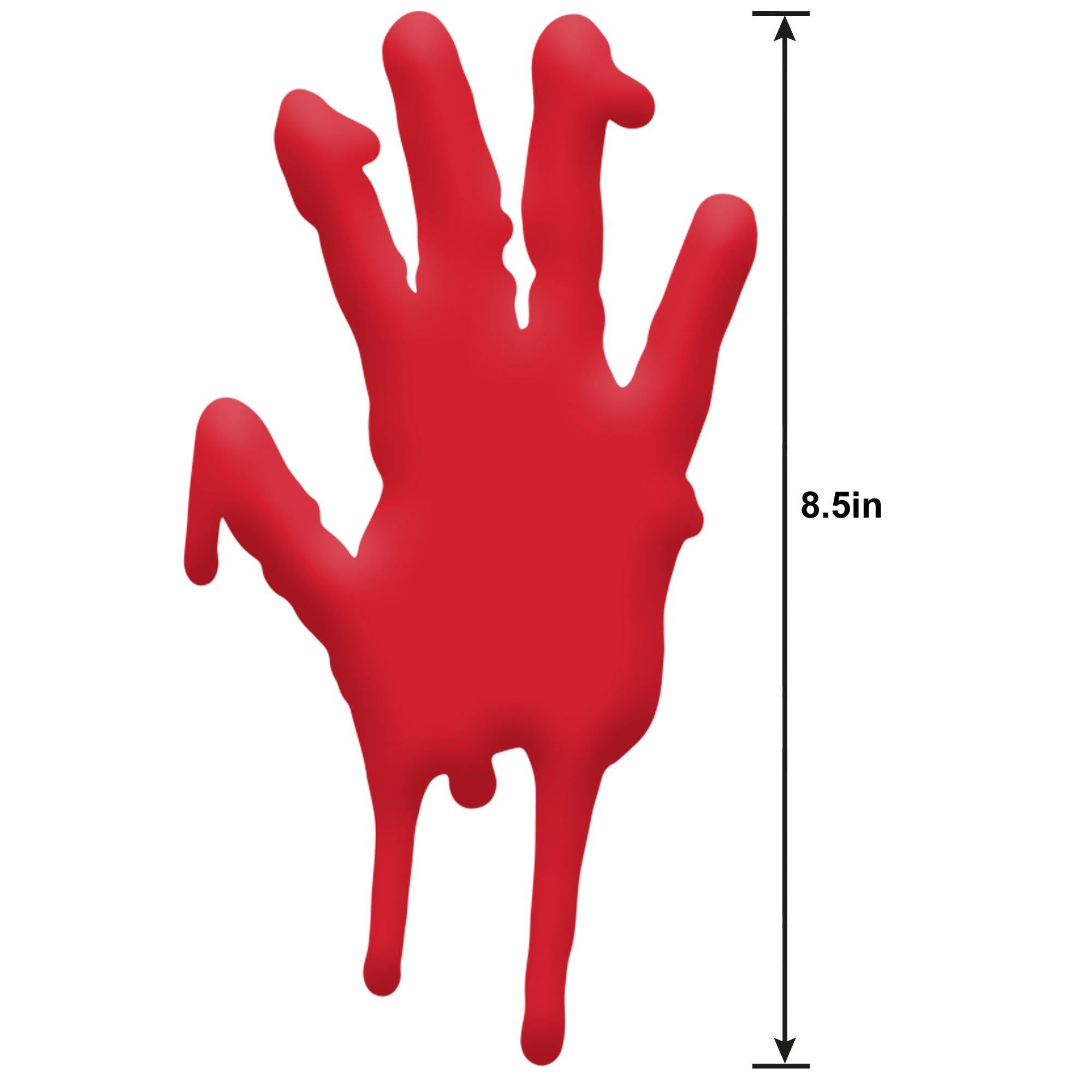 Bloody Hands Gel Cling Decals 5ct - Asylum - Image 3
