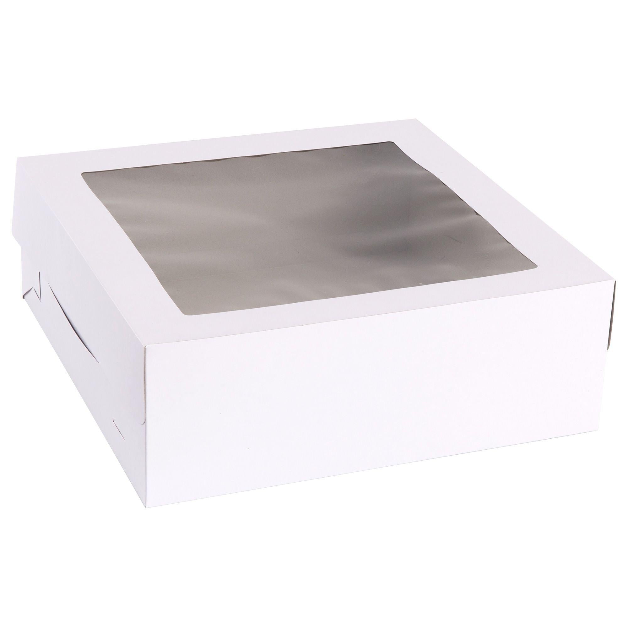 White Square Window Cake Box. 14in - Image 2