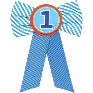 Blue 1st Birthday Award Ribbon