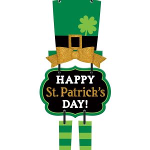 Leprechaun St. Patrick's Day Stacked Sign