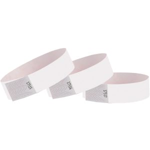 White Paper Wristbands. 250ct