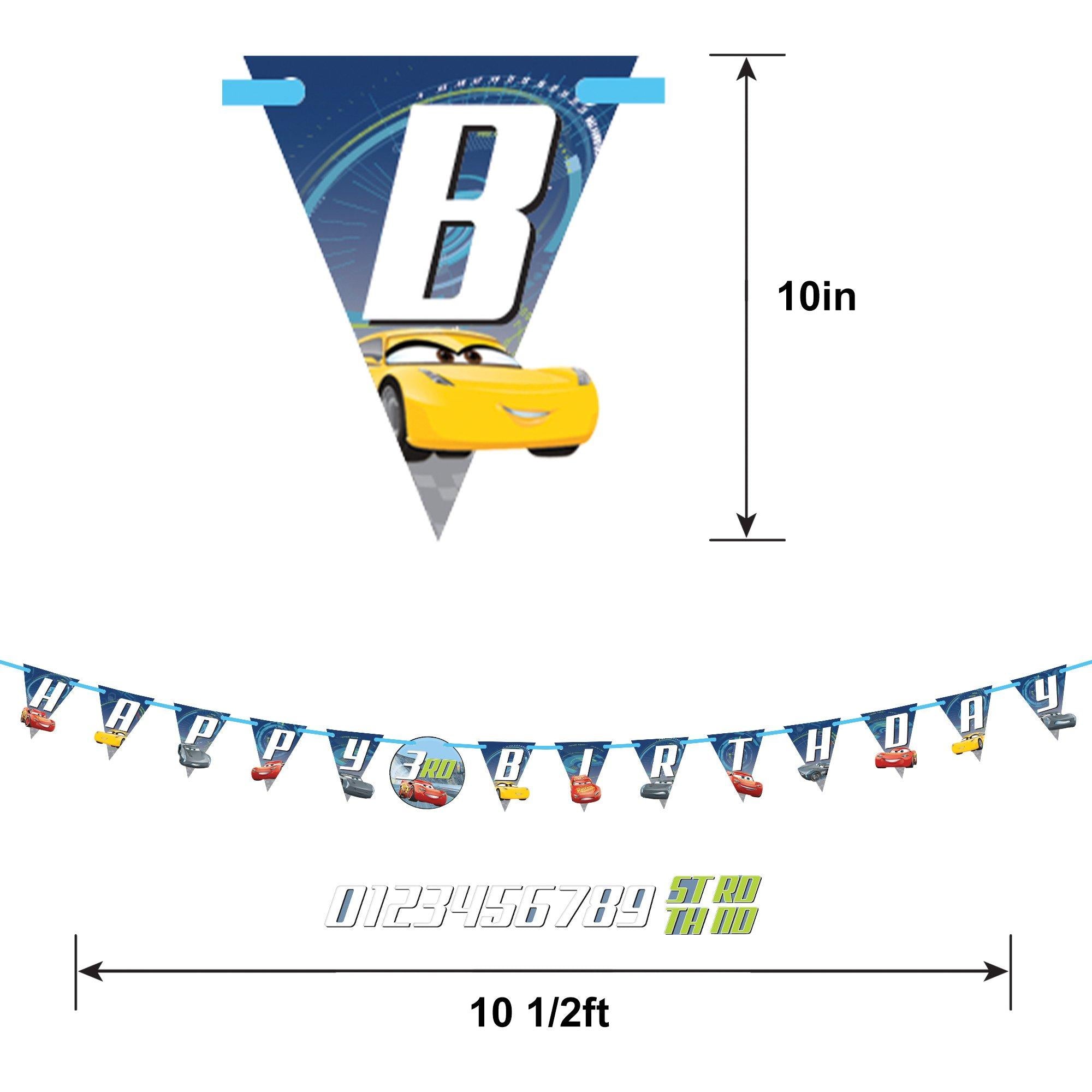 Cars 3 Birthday Banner Kit - Image 4