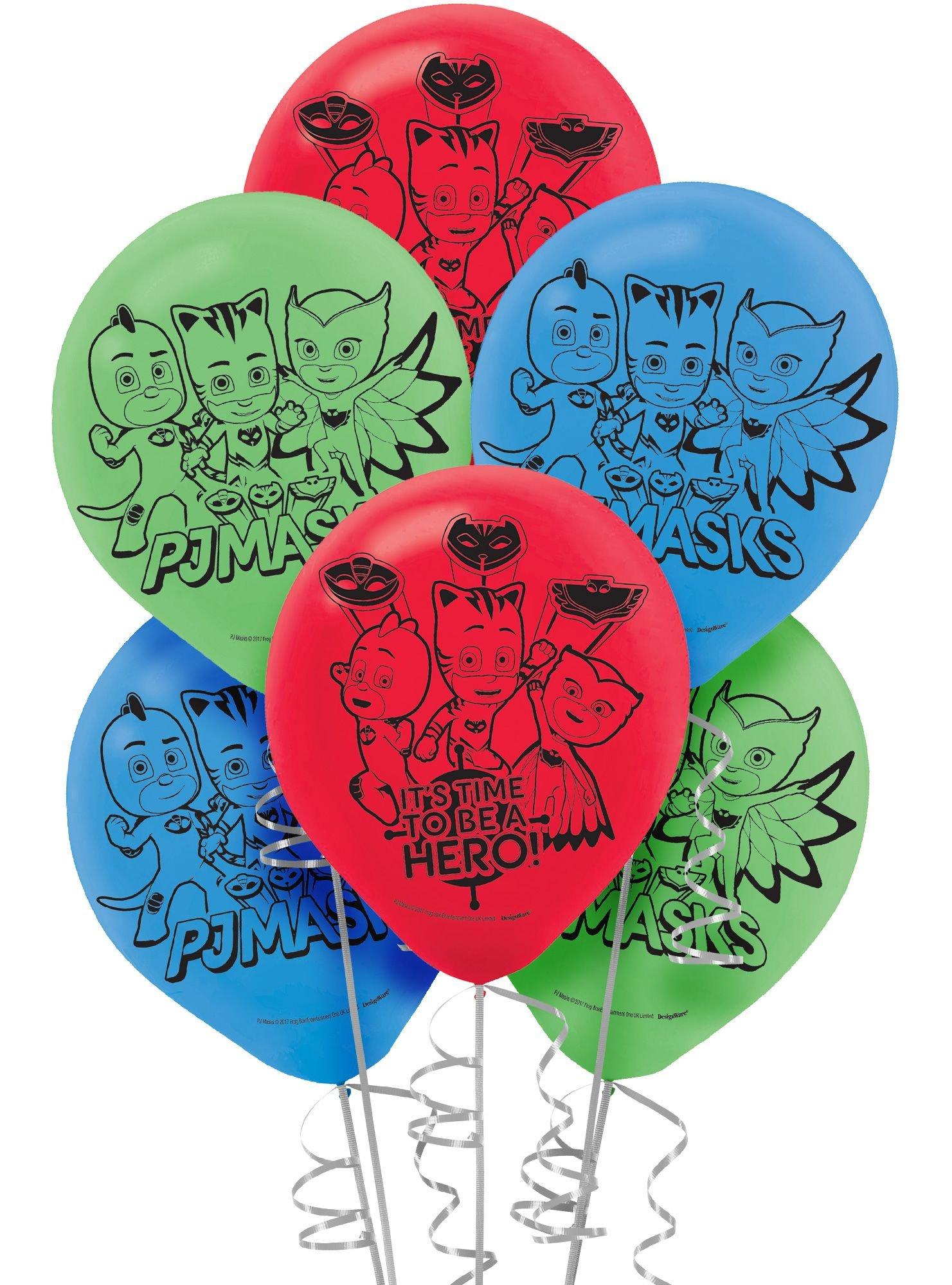 6ct. 12in. PJ Masks Latex Balloons