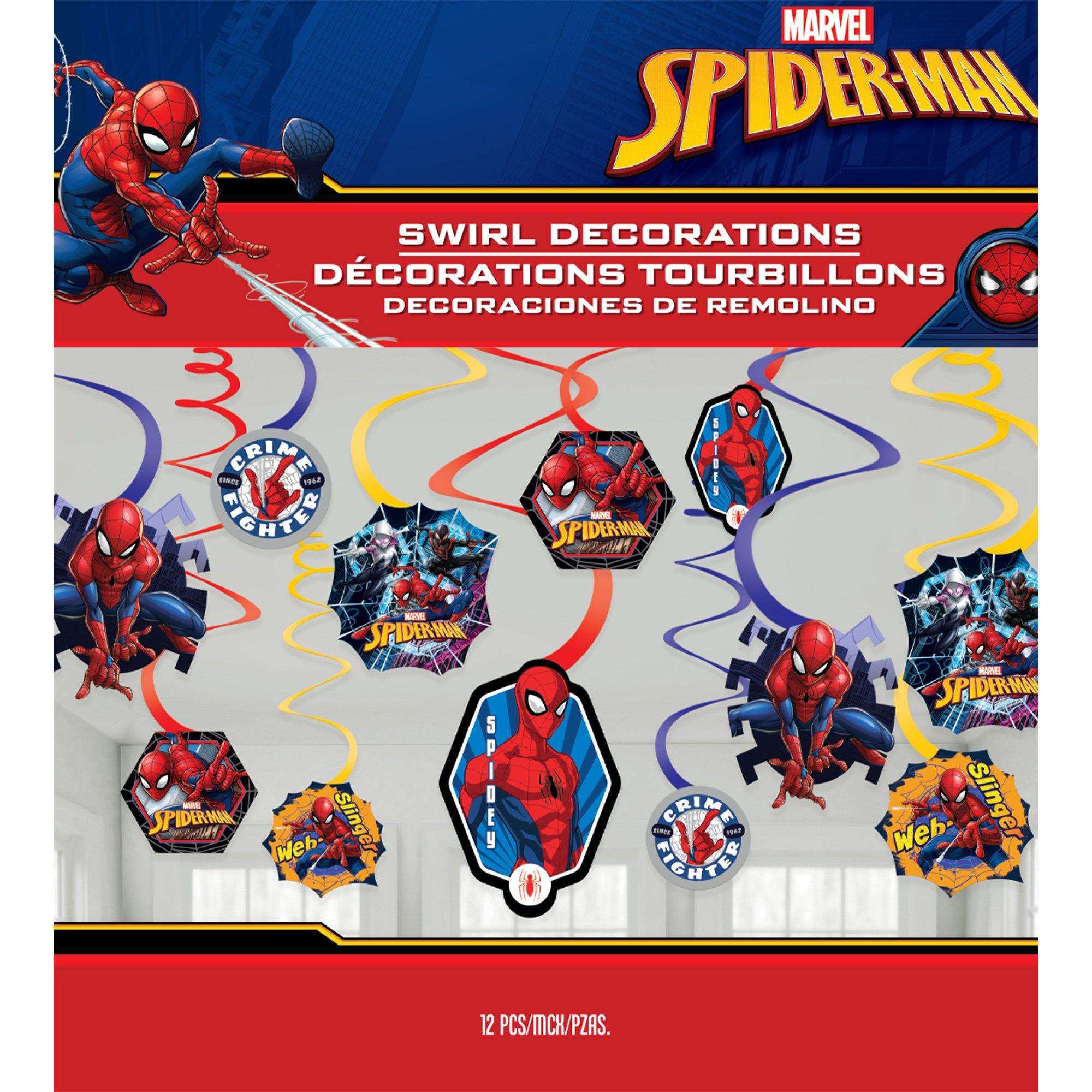 Spider-Man Webbed Wonder Swirl Decorations 12ct - Image 3
