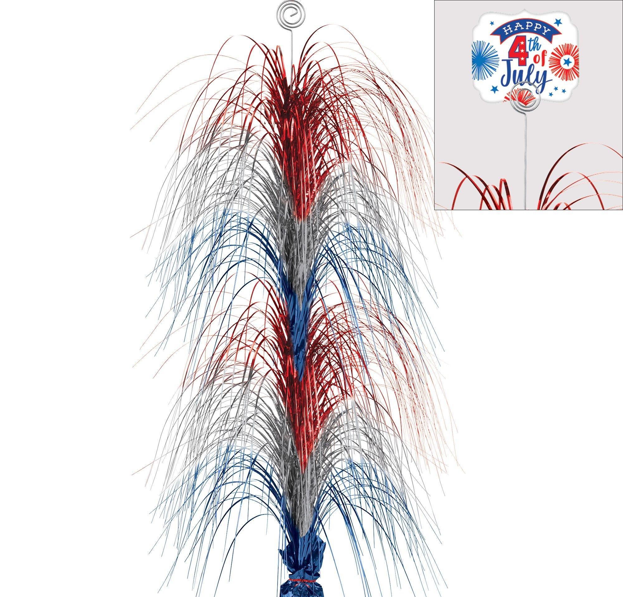 4th of July Table Centerpiece – Giant Foil Spray Decoration. 28in - Image 2