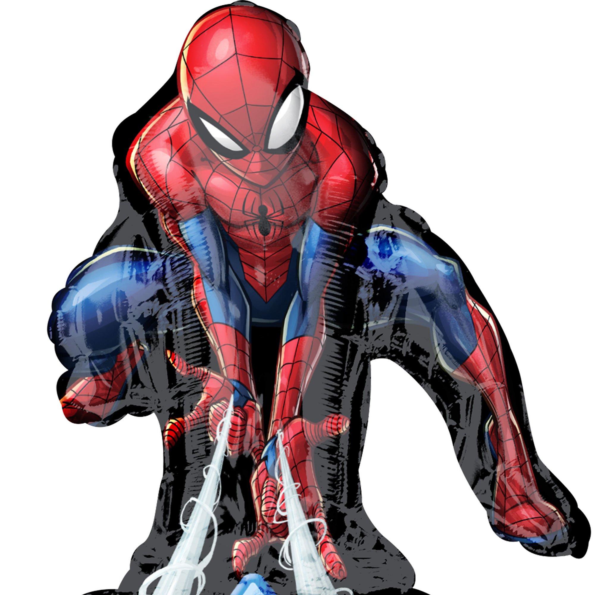 Personalized Spider-Man Birthday Balloon Kit 23in x 34in - Image 2