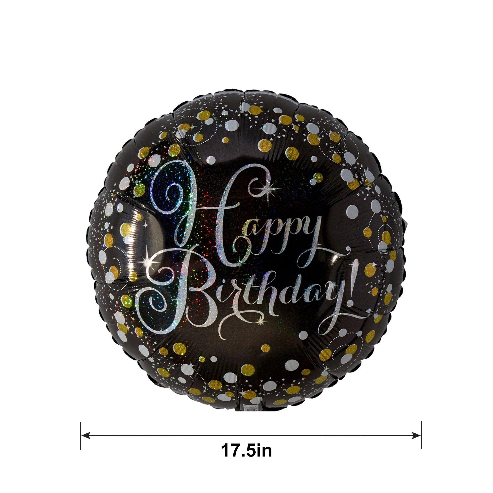 Prismatic Birthday Balloon - Sparkling Celebration - Image 3