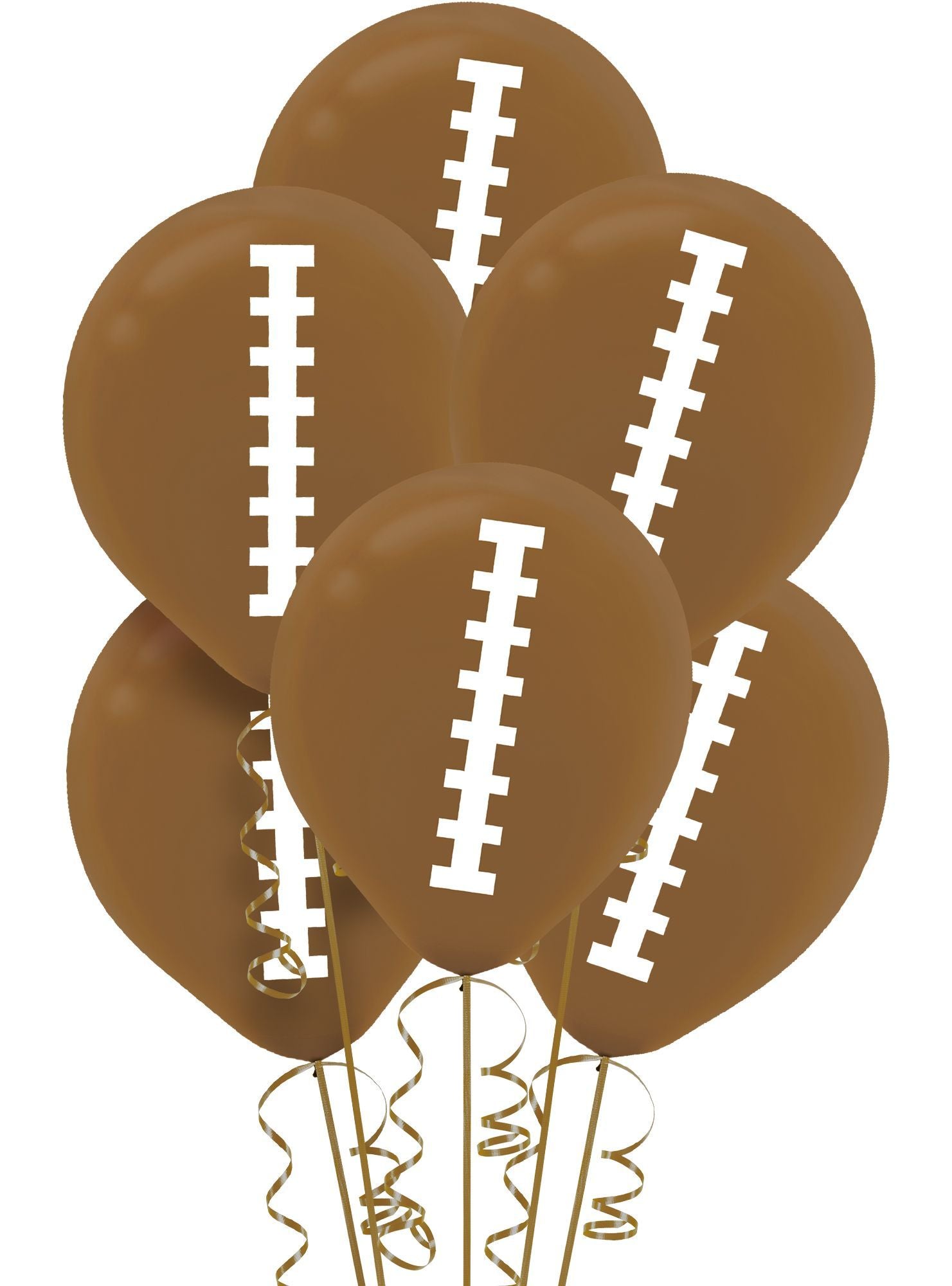 Football Latex Balloons. 12in. 6ct