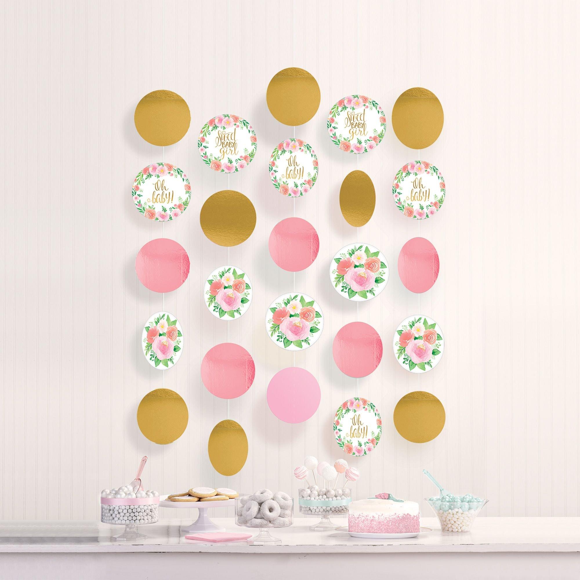 Floral Baby String Decorations 6ct - Image 2
